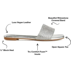 Journee Collection Womens Grayce Slide Sandals
