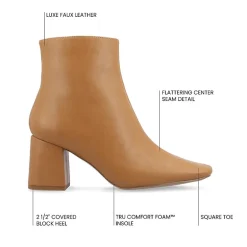 Journee Collection Womens Haylinn Block Heel Booties