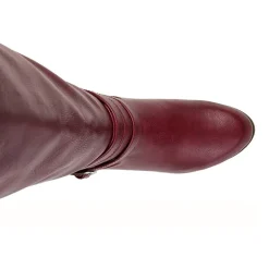 Journee Collection Womens Ivie Extra Wide Calf Stacked Heel Zip Riding Boots