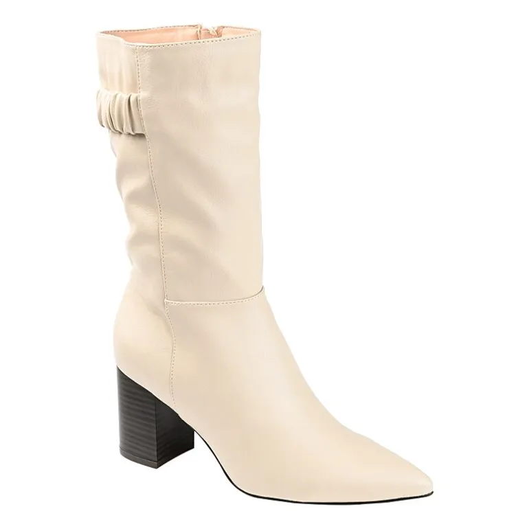 Journee Collection Womens Jc Wilo Stacked Heel Riding Boots