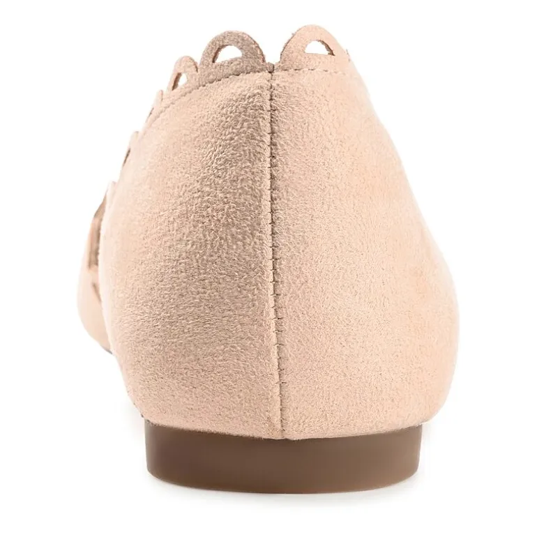 Journee Collection Womens Jezlin Slip-on Pointed Toe Ballet Flats