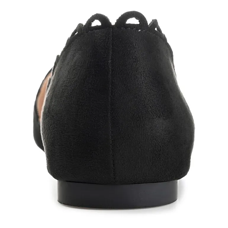 Journee Collection Womens Jezlin Slip-on Pointed Toe Ballet Flats