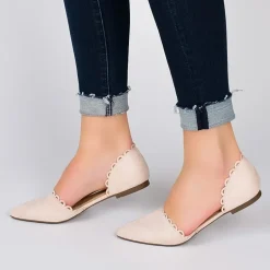 Journee Collection Womens Jezlin Slip-on Pointed Toe Ballet Flats