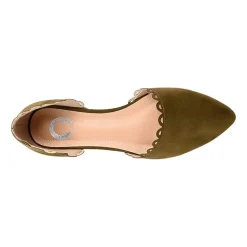 Journee Collection Womens Jezlin Slip-on Pointed Toe Ballet Flats