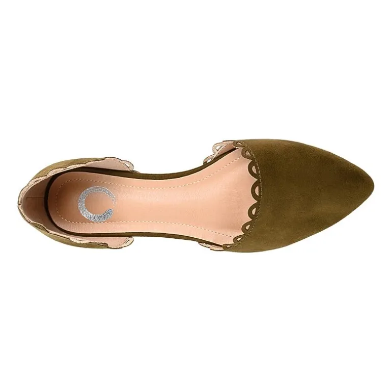 Journee Collection Womens Jezlin Slip-on Pointed Toe Ballet Flats