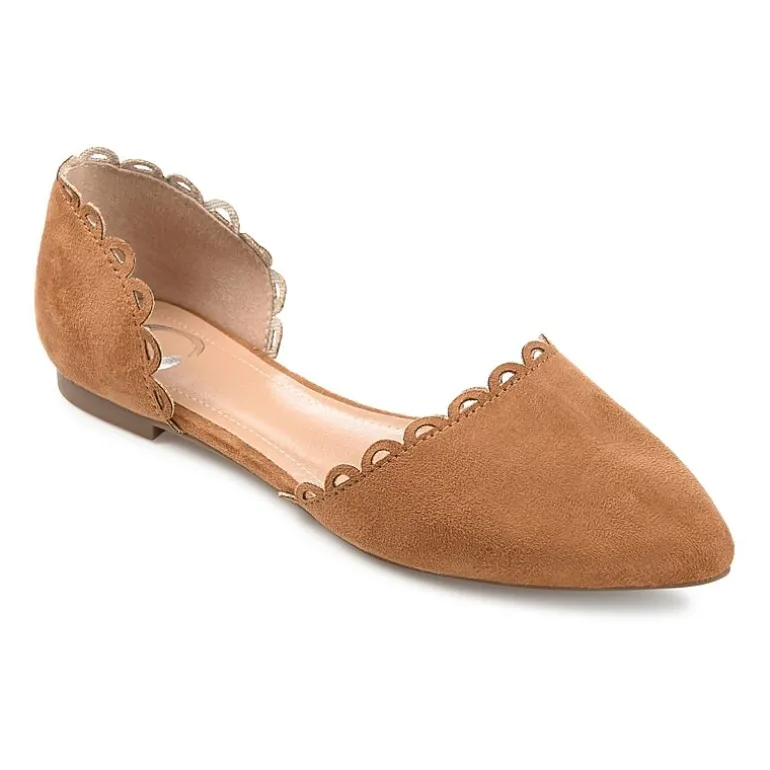 Journee Collection Womens Jezlin Slip-on Pointed Toe Ballet Flats