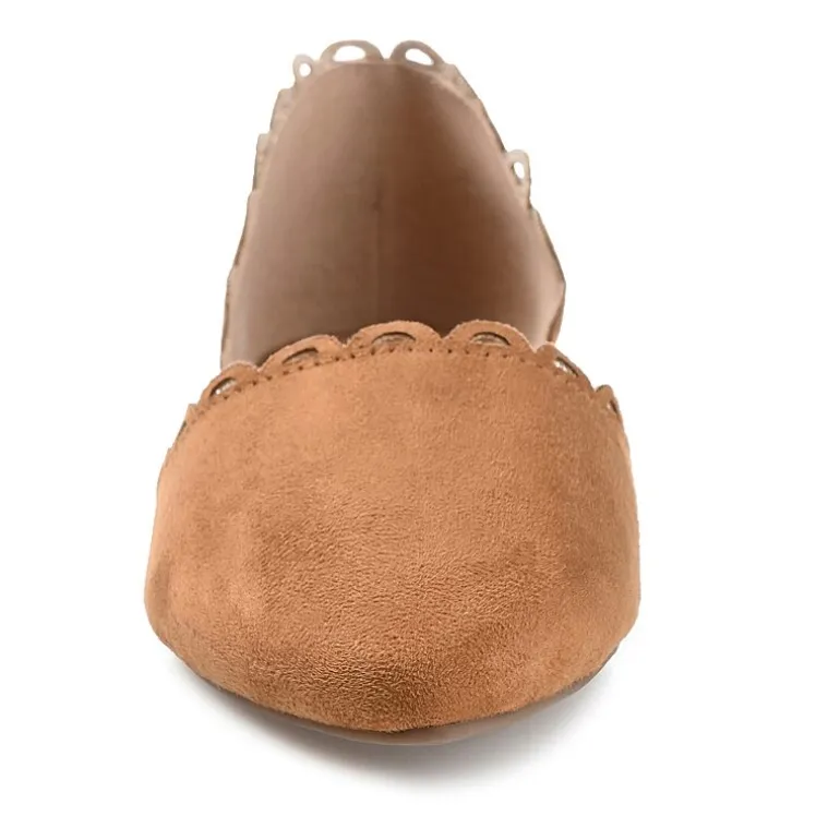 Journee Collection Womens Jezlin Slip-on Pointed Toe Ballet Flats