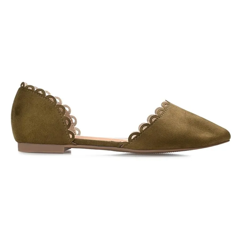 Journee Collection Womens Jezlin Slip-on Pointed Toe Ballet Flats