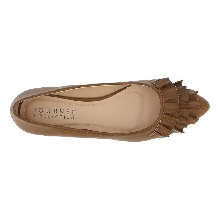 Journee Collection Womens Judy Slip-on Pointed Toe Ballet Flats