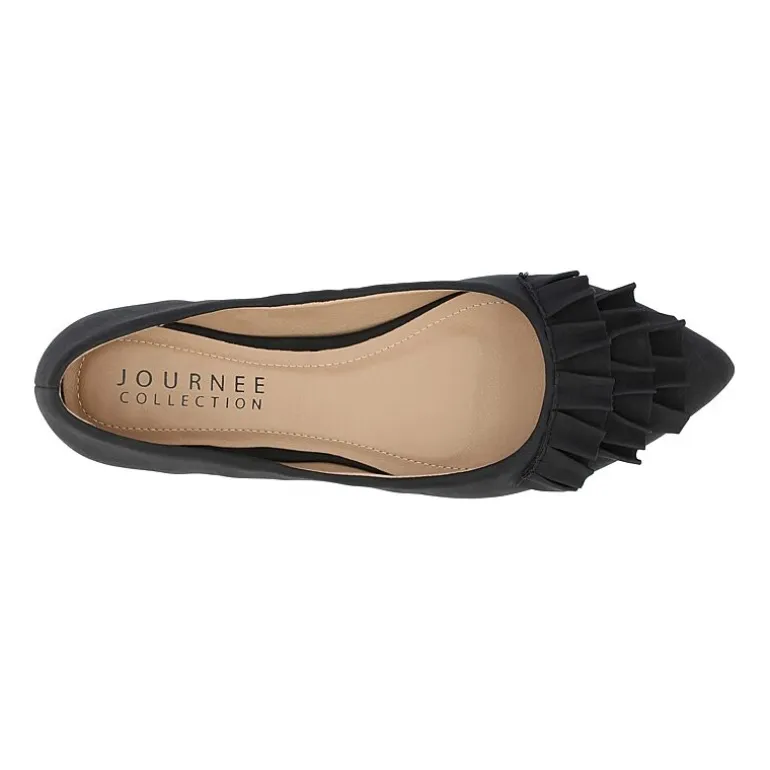 Journee Collection Womens Judy Slip-on Pointed Toe Ballet Flats