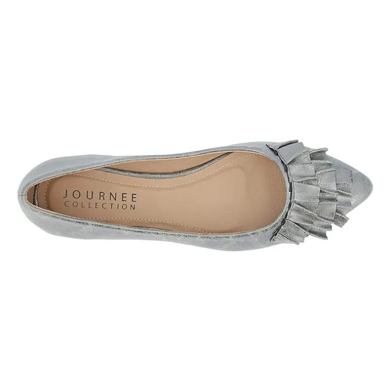 Journee Collection Womens Judy Slip-on Pointed Toe Ballet Flats