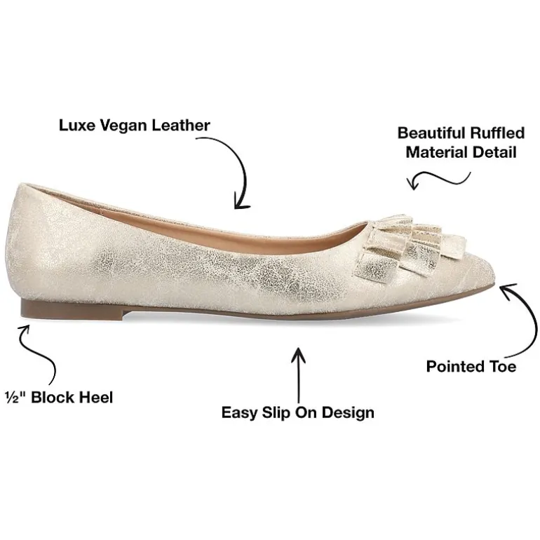 Journee Collection Womens Judy Slip-on Pointed Toe Ballet Flats
