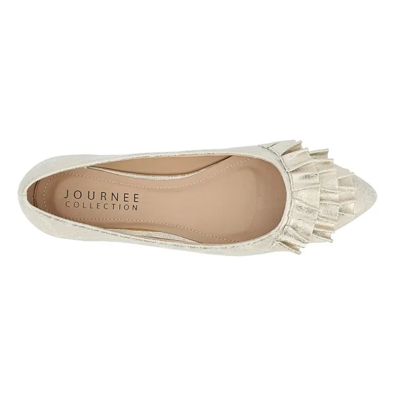 Journee Collection Womens Judy Slip-on Pointed Toe Ballet Flats
