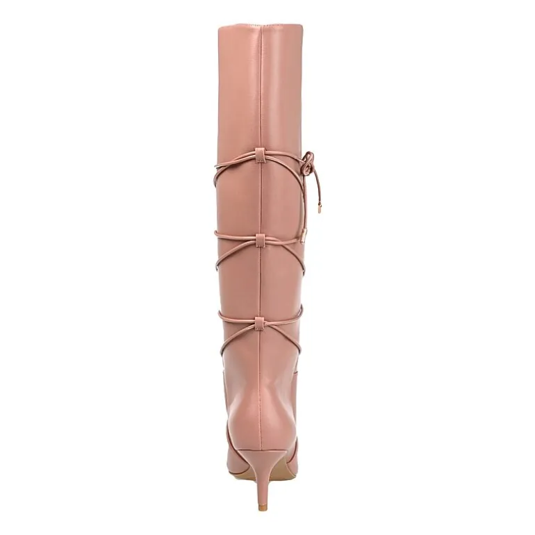 Journee Collection Womens Kaavia Stiletto Heel Riding Boots