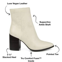 Journee Collection Womens Kathie Stacked Heel Booties