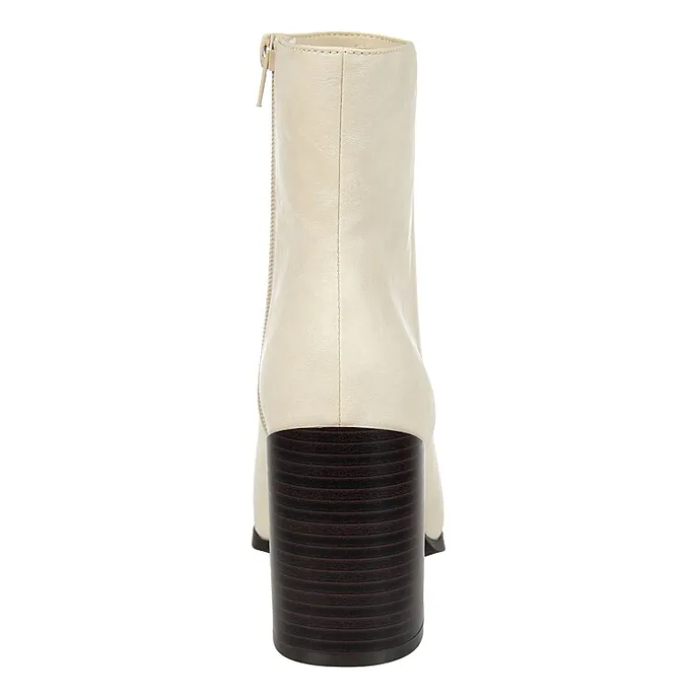 Journee Collection Womens Kathie Stacked Heel Booties