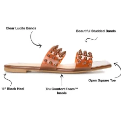 Journee Collection Womens Katari Flat Sandals