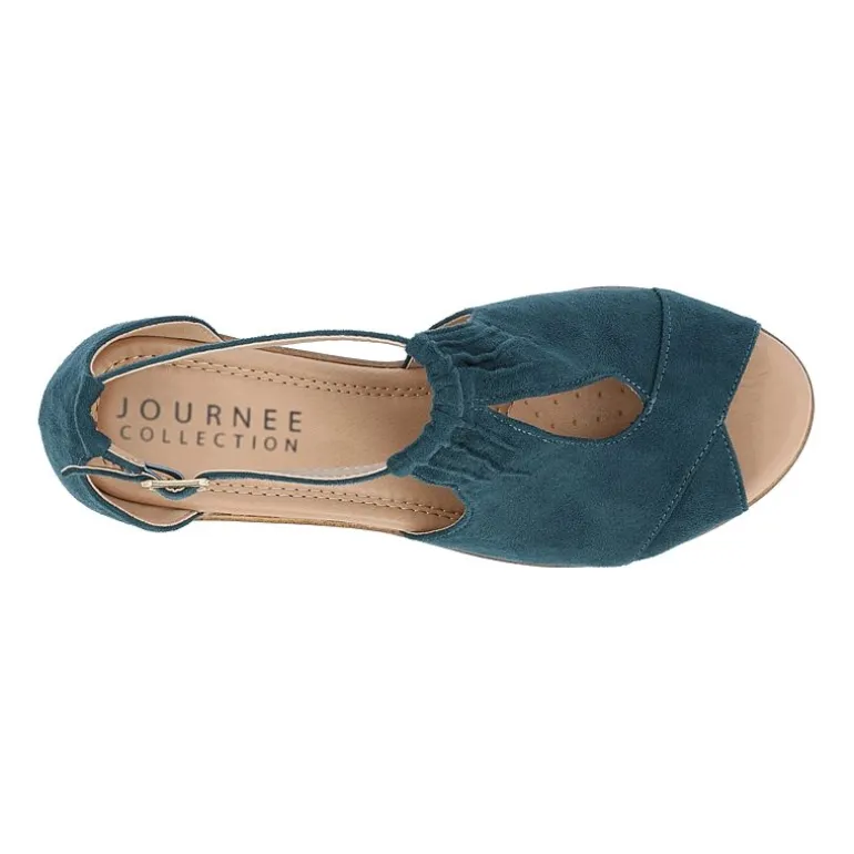 Journee Collection Womens Kedzie Wedge Sandals