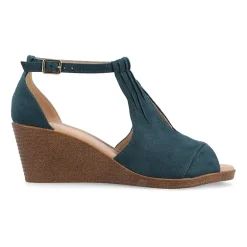 Journee Collection Womens Kedzie Wedge Sandals
