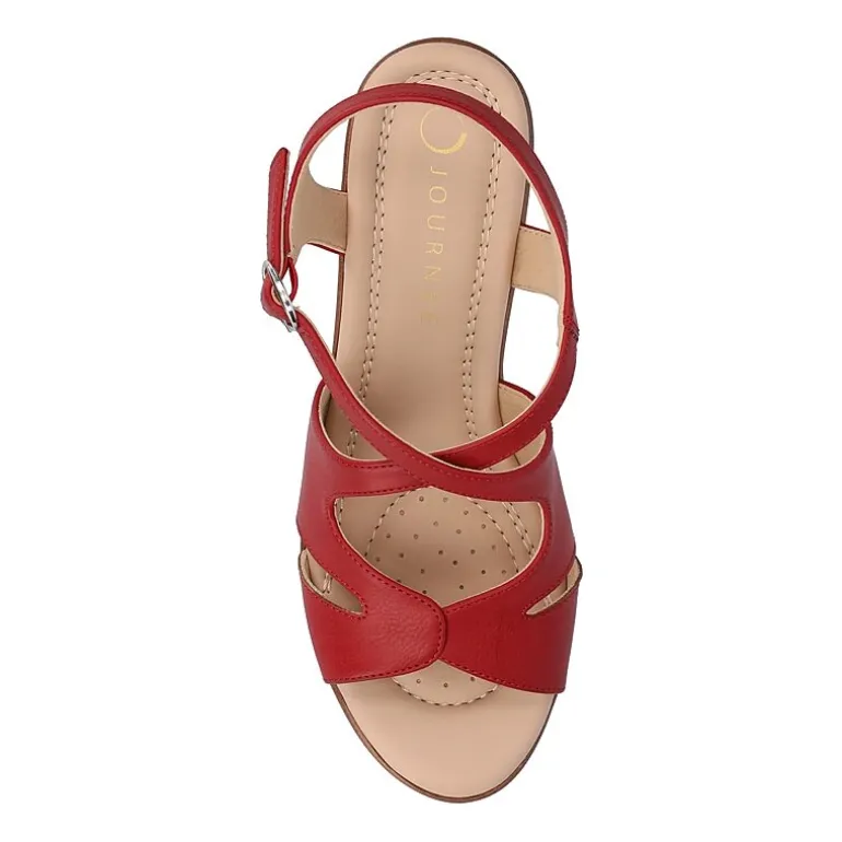 Journee Collection Womens Kedzieii Wedge Sandals