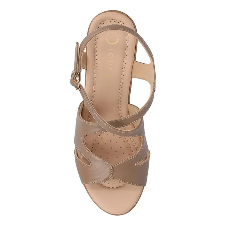 Journee Collection Womens Kedzieii Wedge Sandals