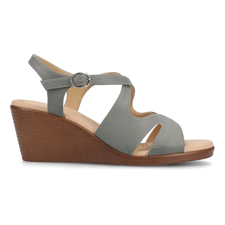 Journee Collection Womens Kedzieii Wedge Sandals