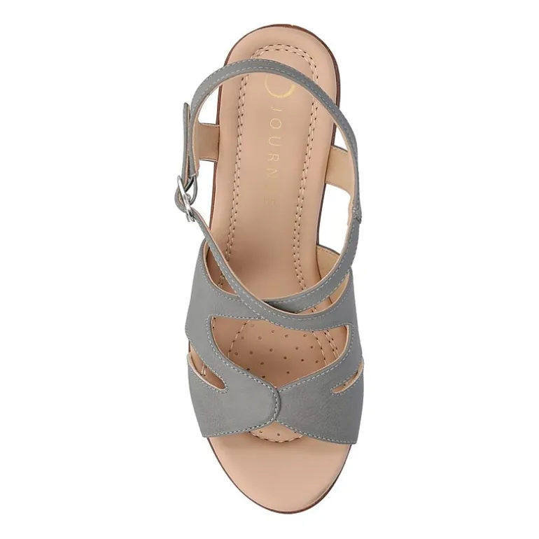 Journee Collection Womens Kedzieii Wedge Sandals
