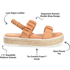 Journee Collection Womens Knowles Heeled Sandals