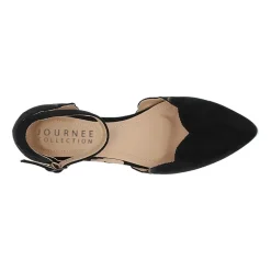 Journee Collection Womens Lana Ballet Flats Buckle Pointed Toe