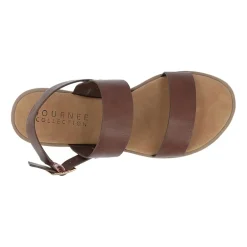 Journee Collection Womens Lavine Slingback Strap Flat Sandals