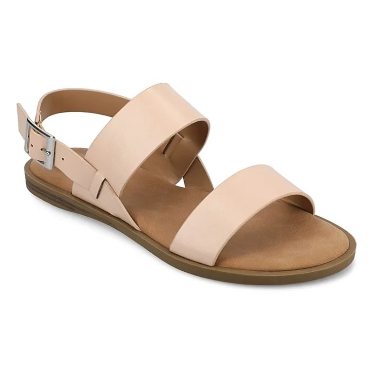 Journee Collection Womens Lavine Slingback Strap Flat Sandals