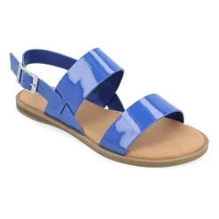 Journee Collection Womens Lavine Slingback Strap Flat Sandals
