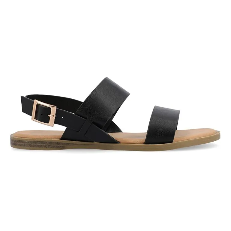 Journee Collection Womens Lavine Slingback Strap Flat Sandals