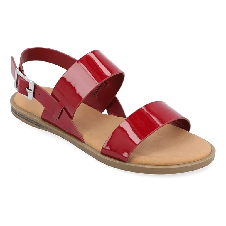 Journee Collection Womens Lavine Slingback Strap Flat Sandals