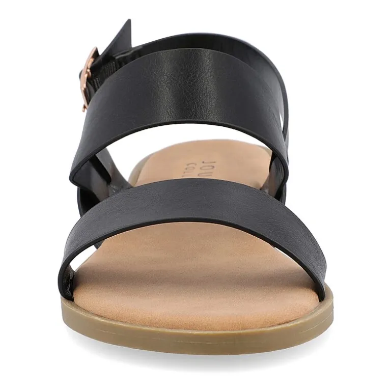Journee Collection Womens Lavine Slingback Strap Flat Sandals