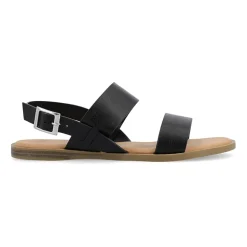 Journee Collection Womens Lavine Slingback Strap Flat Sandals