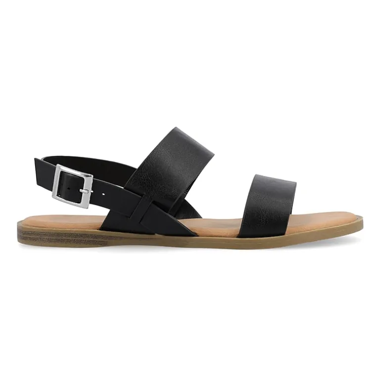 Journee Collection Womens Lavine Slingback Strap Flat Sandals