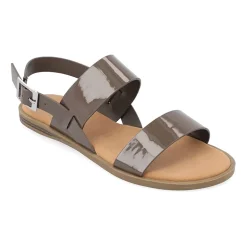Journee Collection Womens Lavine Slingback Strap Flat Sandals