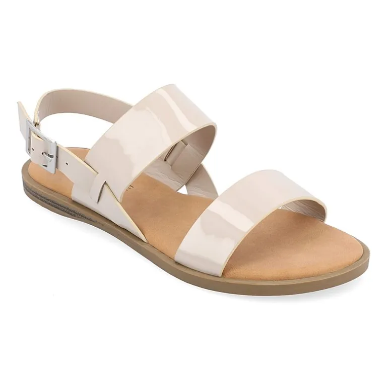 Journee Collection Womens Lavine Slingback Strap Flat Sandals