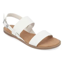 Journee Collection Womens Lavine Slingback Strap Flat Sandals