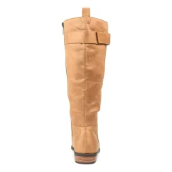 Journee Collection Womens Lelanni Stacked Heel Riding Boots