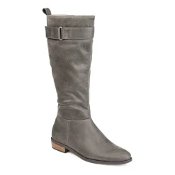 Journee Collection Womens Lelanni Stacked Heel Riding Boots