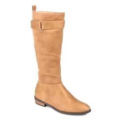 Journee Collection Womens Lelanni Stacked Heel Riding Boots