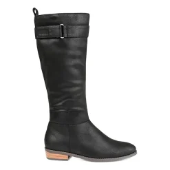 Journee Collection Womens Lelanni Stacked Heel Riding Boots