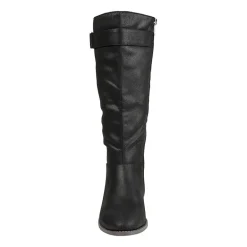 Journee Collection Womens Lelanni Stacked Heel Riding Boots