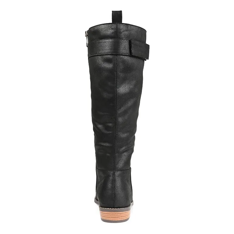 Journee Collection Womens Lelanni Stacked Heel Riding Boots