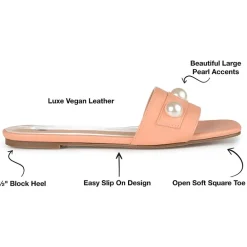 Journee Collection Womens Leonie Slide Sandals
