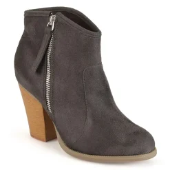 Journee Collection Womens Link Stacked Heel Booties