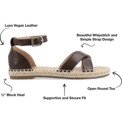 Journee Collection Womens Lyddia Strap Sandals