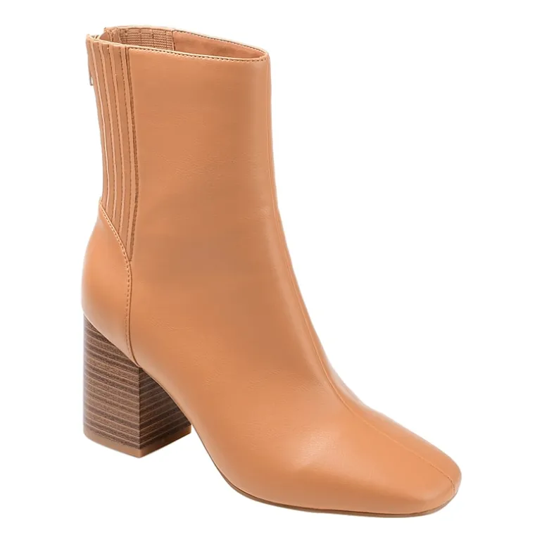 Journee Collection Womens Maize Stacked Heel Booties
